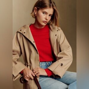 🧥 Sézane Hugo Parka – Sand – Size 44 (US 12)